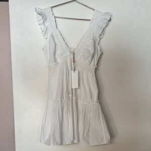 LoveShackFancy White Mini Dress